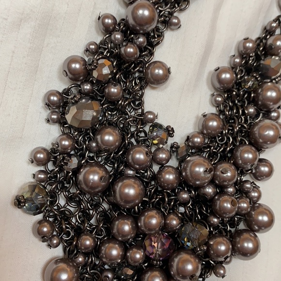 Bead and chain waterfall necklace - Picture 4 of 5